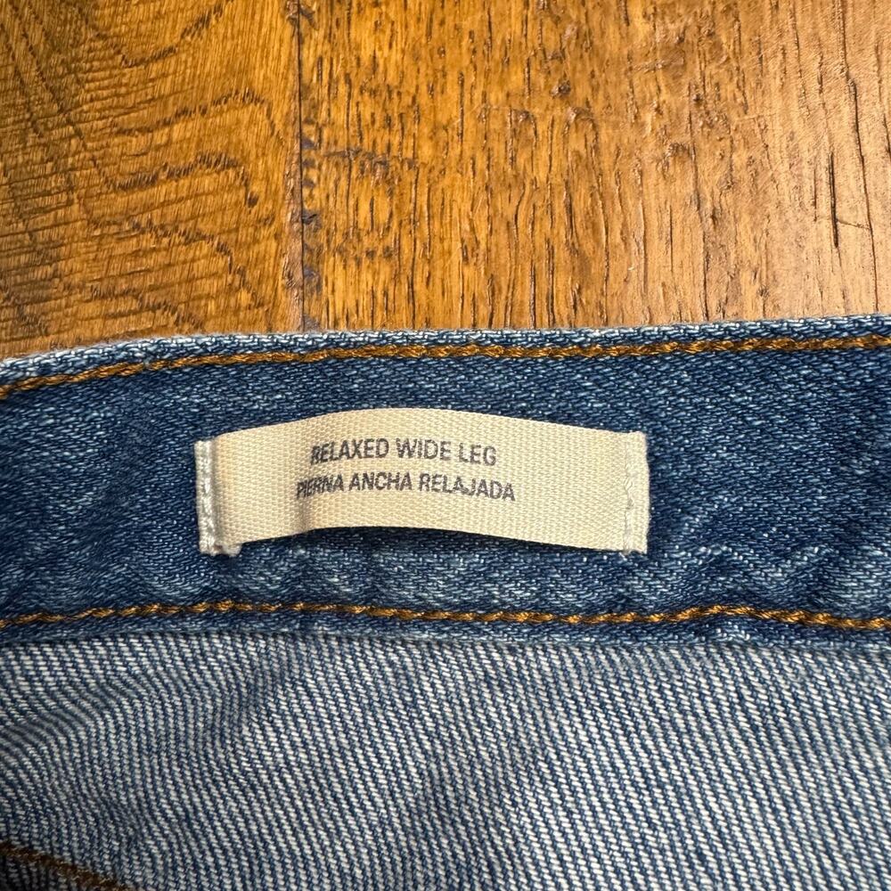 Universal Thread Relaxed Wide-Leg Jeans Med Wash and Rise Womens Sz 0/25R - Picture 3 of 7